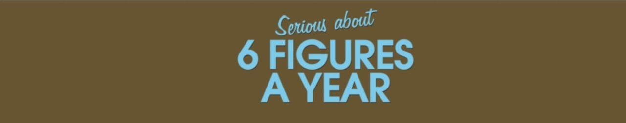 serious about six figures logo